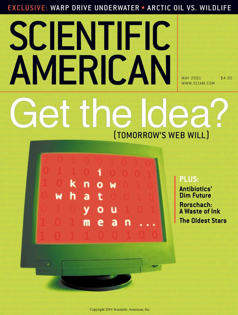 [Cover of Scientific American, May 2001]
